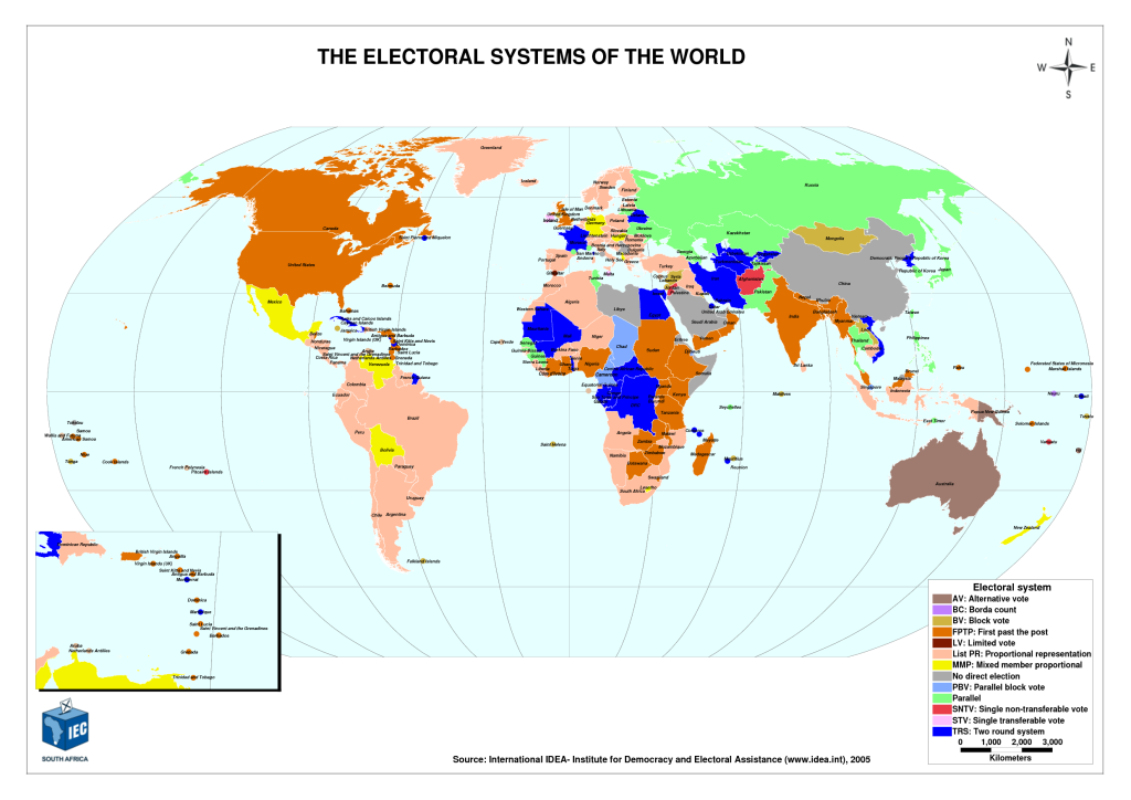 Electoral systems in the world
