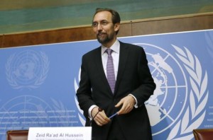 Zeid al-Hussein High Commissioner for Human Rights agreed to postpone the OISL report to give new govt time 