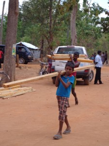 Taking home the wood from UNHCR