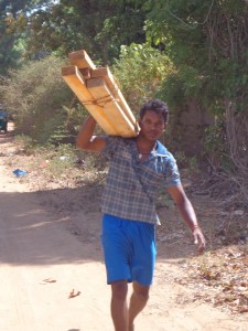 Taking home the wood from UNHCR 2