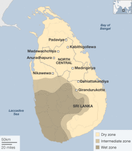 Map of Sri Lanka