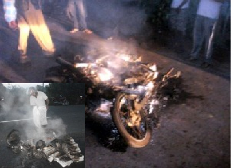 Attacks on media escalate in Jaffna, newspapers burnt by alleged SL military squad