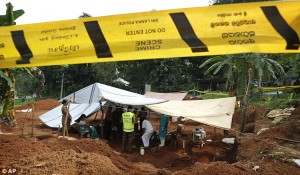 The mass grave was found in December by workers on a hospital construction site