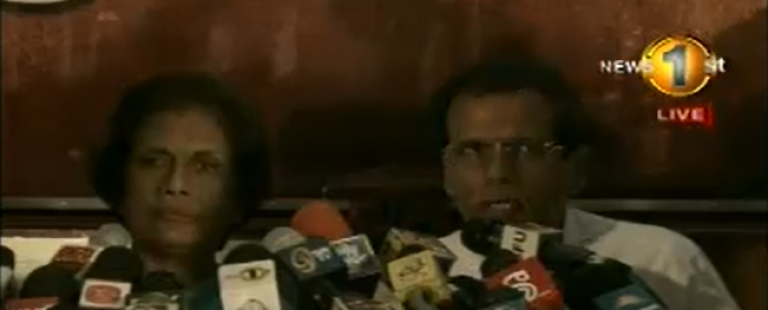 Maithripala Common Opposition Candidate, Wows to Abolish Executive Presidency Within 100 Days