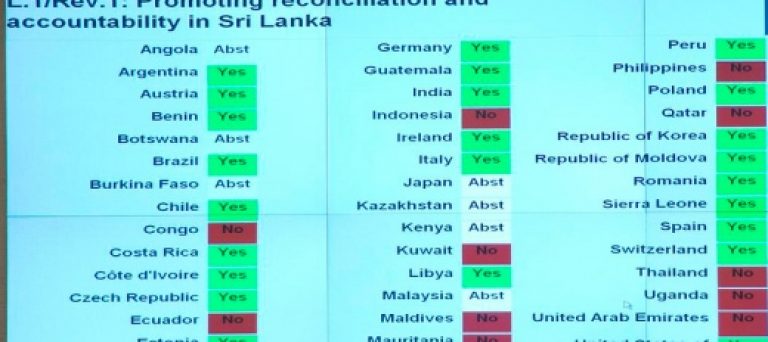 Sri Lanka to inform UNHRC of five decisions in relation to resolution 30/1, including appointing a new commission of inquiry.