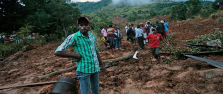 Over 200 Families Feared Buried by Landslides in Sri Lanka