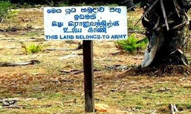 Sri Lanka  Can’t Rush Releasing the Lands Acquired by Military From Tamils – Defence Secretary
