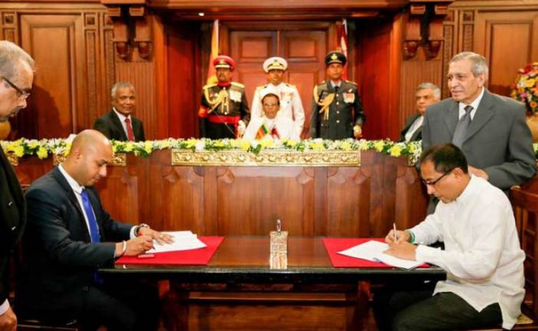 Two years into office, UNP-SLFP coalition government is in sixes and sevens