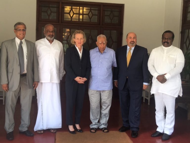 New constitution approved by a referendum is a must, TNA tells visiting American and Indian  dignitaries.