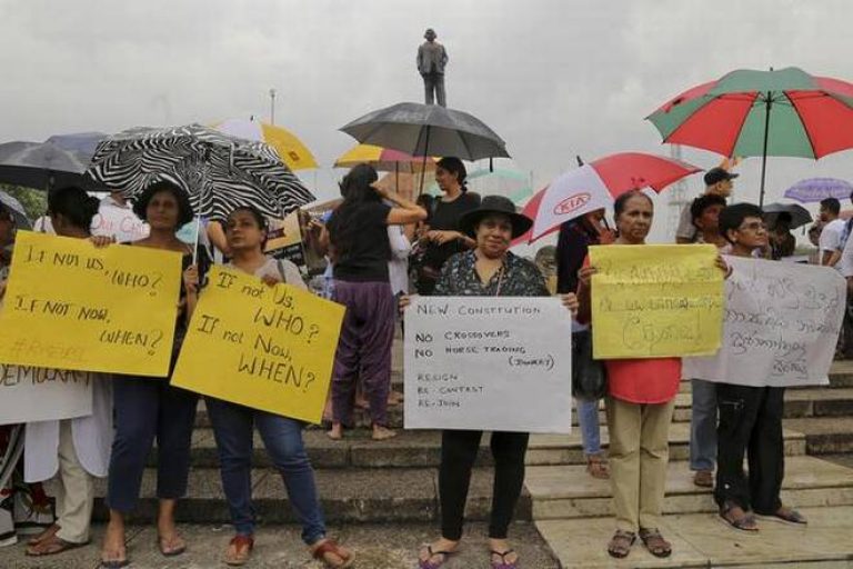 Sri Lanka:Protesting for democracy, in their own way