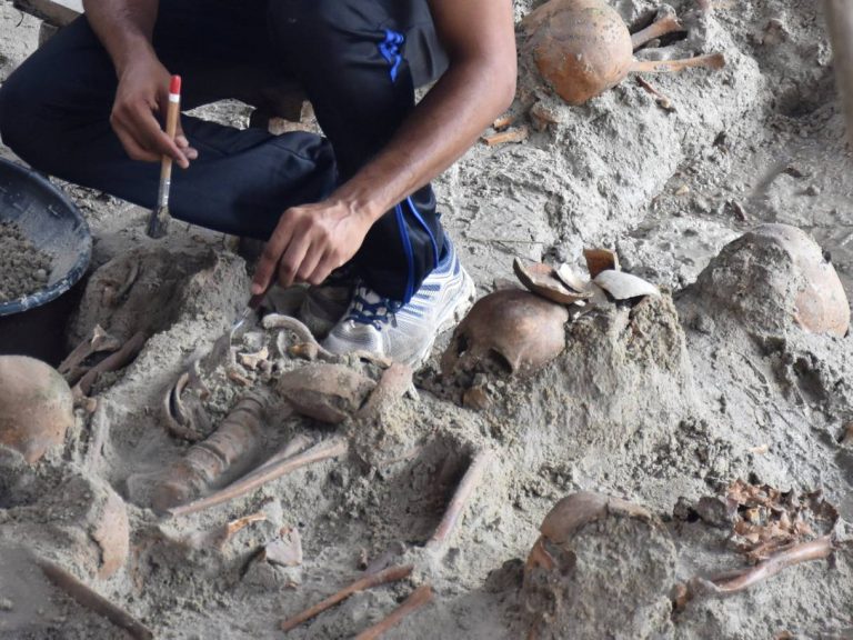 Skeletons of 21 children found in mass grave in Sri Lanka with ‘signs of torture’