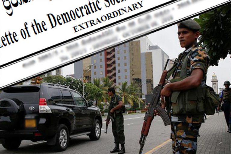 Sri Lanka: Extraordinary gazette issued on maintaining public order