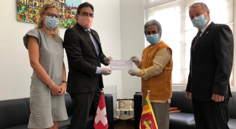 Swiss donates LKR  4.5 M.  to Civil Society Consortium on COVID-19 Response