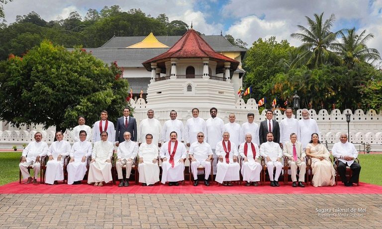 Dominated by elderly Sinhala Buddhist upper cast men, new Sri Lanka cabinet does not have proper social representation.