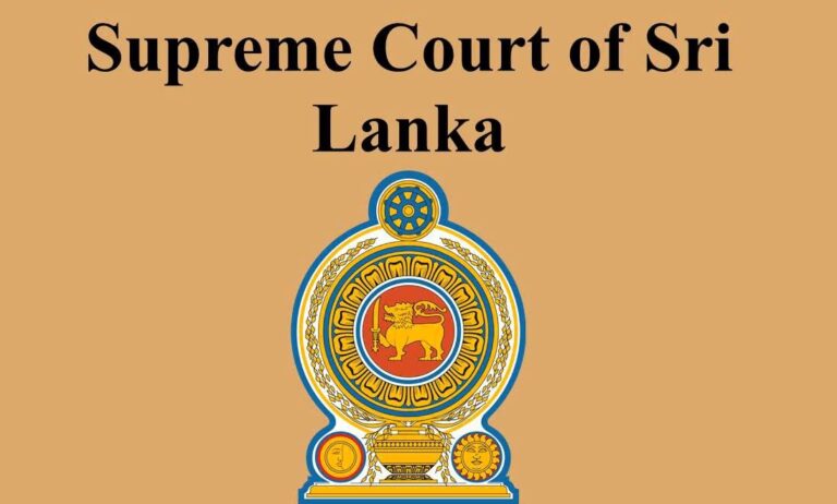 Sri Lanka Supreme Court Approves 20th Amendment ( Judgment in Full)