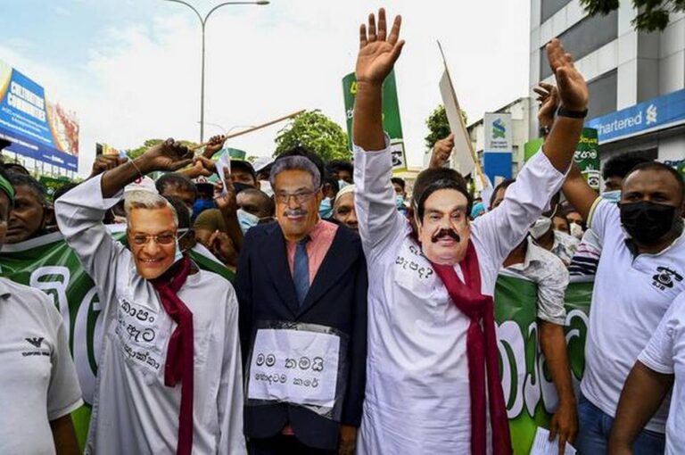 Sri Lanka opposition protests economic distress, shortage in massive Colombo demonstration