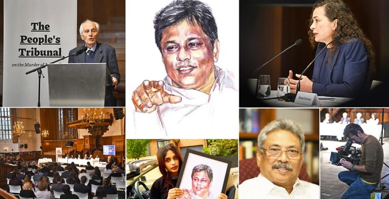 People’s Tribunal in the Hague takes up the murder of journalist Lasantha Wickrematunge in Sri Lanka – Johan Mikaelsson