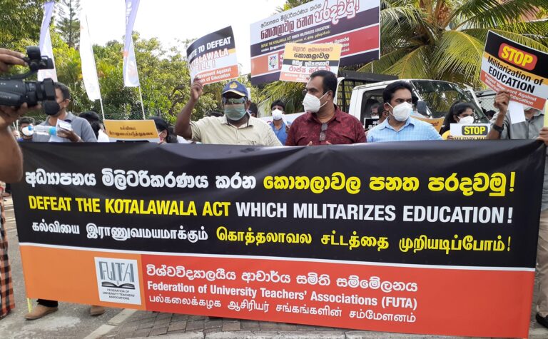 Sri Lanka: Federation of University Teachers’ Associations unveils proposals for economic and political stability