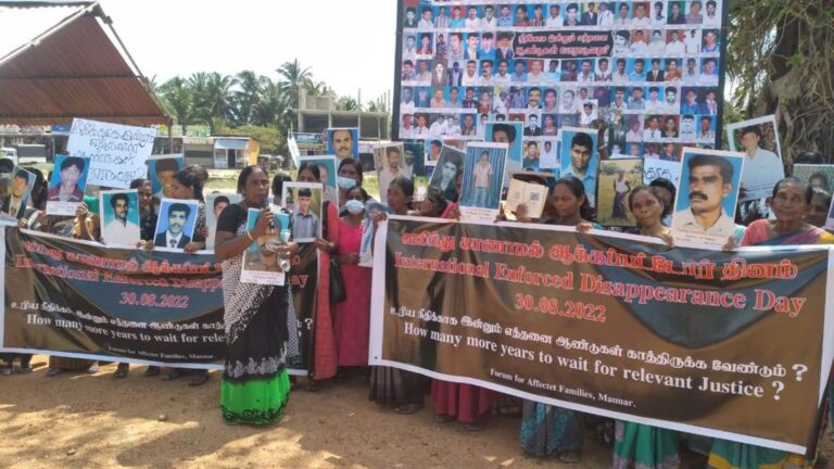 International day of enforced disappeared persons: Call to ensure truth, justice and non recurrence in Sri Lanka