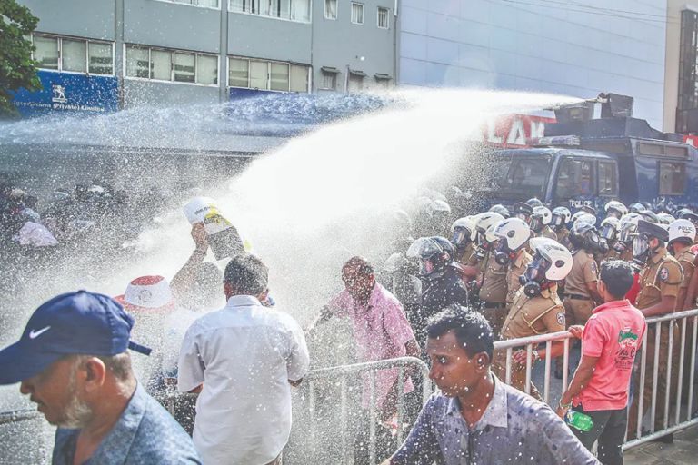 HRCSL launched an investigating on the police attack on NPP protest, in a area there was no court ban
