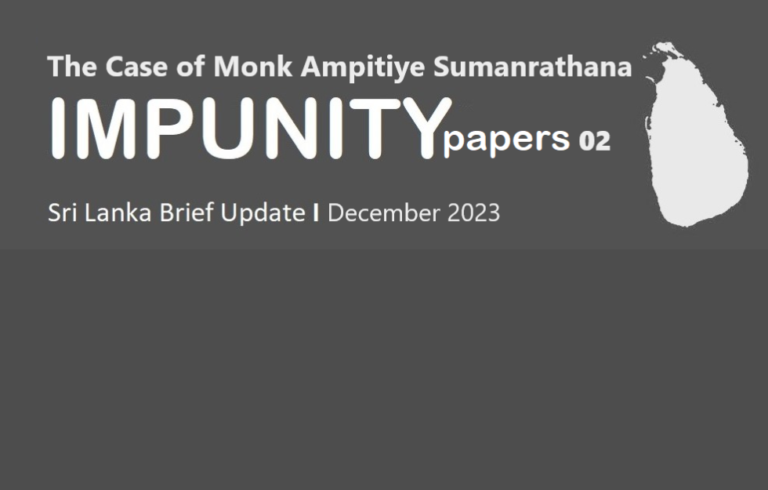 SLB Update: Impunity for hate crimes of Monk Ampitiye Sumana ( Updated)