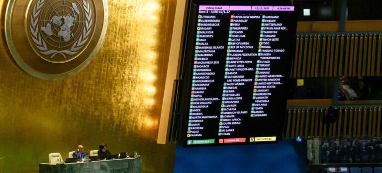 UN General Assembly votes by large majority for immediate humanitarian ceasefire during emergency session