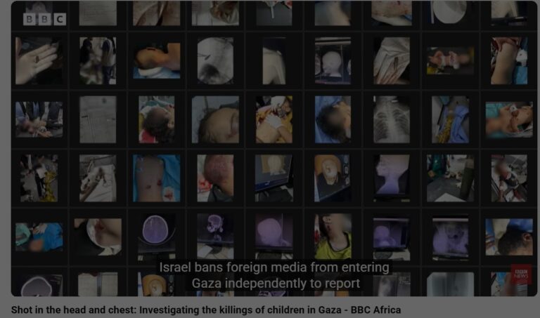 Shot in the head and chest: Investigating the killings of children in Gaza – A BBC documentary